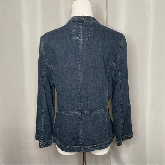 Zip front Denim jacket - Picture 2 of 5